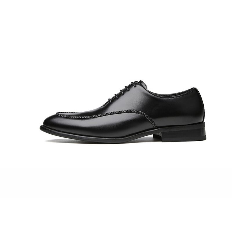 Męskie Buty Wizytowe Oxford Business Modern Retro Chiseled Toe - Czarny